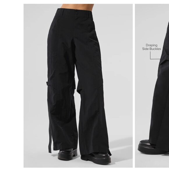Alo Yoga Pants - NWT Alo Yoga High-Waist Voyager Trouser Black Size M
